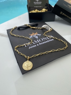 Cartier meia cana 5 mm-60 cm+Medalha Espírito Santo - comprar online