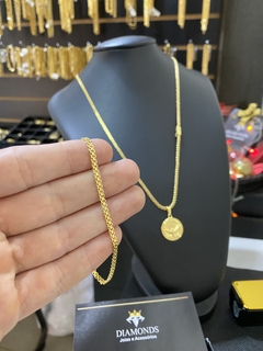 Cadeado dupla 2,5 mm+medalha Espírito Santo na internet