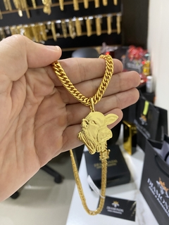 Grumet 7 mm+pingente Boi nelore - comprar online