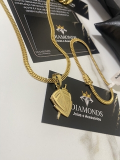 grumet soldada 5 mm+Escudo fé na internet