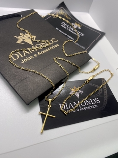 cartier 2 mm-70 cm+cruz palito - Diamonds Joias 