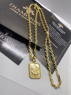 cadeado 4 mm-60 cm+Placa Jesus Cristo - comprar online