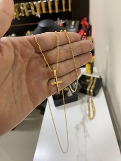 Cadeado 1 mm-70 cm+Crucifixo