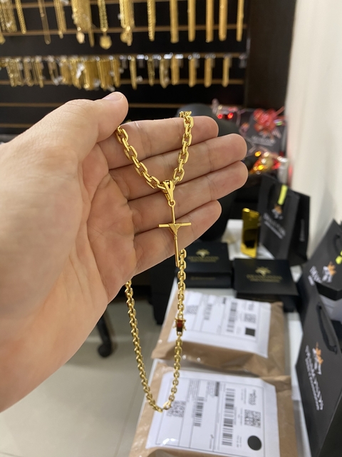 Cadeado 5 mm+cruz fio