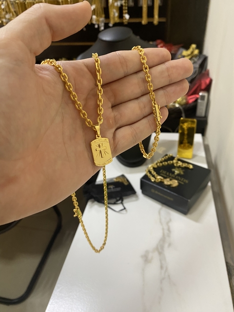 Cadeado 4 mm-60 cm+Placa com Cruz