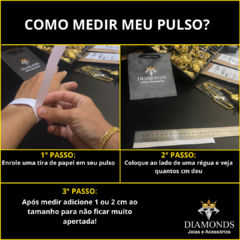 Pulseira Grumet 8 mm (marcação de ouro 750 no fecho)