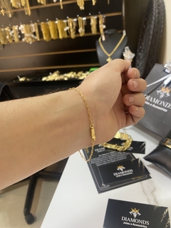 veneziana 1 mm-70 cm+Plaquinha - Diamonds Joias 