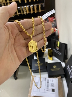 cadeado 4 mm-60 cm+Placa com Cruz