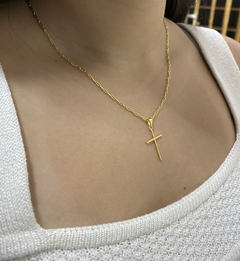 Cartier 2 mm-50 cm+cruz palito(PULSEIRA DE BRINDE) - Diamonds Joias 