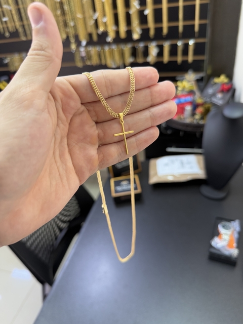 Grumet soldada 3 mm-60 cm+Cruz Palito