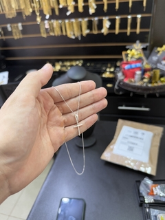 Veneziana 1 mm - 50 cm+Pingente Cruz Prata 925 na internet