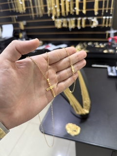 Kit Cartier 2 mm+Crucifixo (Pulseira de Brinde) - comprar online