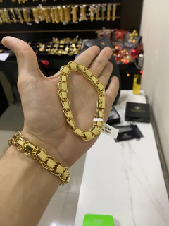 Pulseira Dubai supreme 13 mm - Banhada a ouro 18k - comprar online