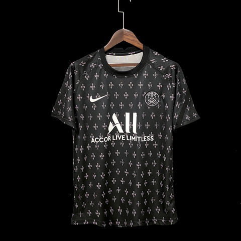 Camisa Torcedor PSG Pré-Jogo Preto 21/22