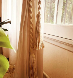 SUJETA CORTINAS EN MACRAME - comprar online