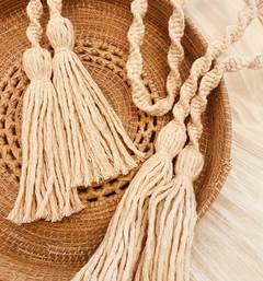 SUJETA CORTINAS EN MACRAME - tienda online