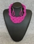 Conjunto de Colar e Brincos de Miçanga Pink R$42,00 - comprar online