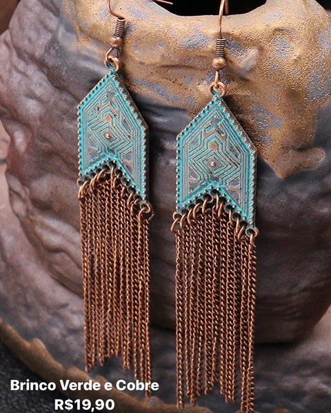 Brinco Verde e Cobre
