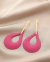 Brinco Rosa e dourado na internet