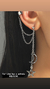 Brinco Ear Line Estrela e Lua