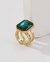 Anel Pedra Verde Regulável - comprar online