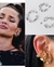 Brinco Fake Juliette Bbb folheado Dourado o kit com 3 peças P M e G