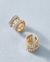 Imagem do Par de Piercing de pressão duplo multiuso R$22,90. Pode ser usado como piercing Fake ou como brinco de segundo ou terceiro furo de encaixe (não necessita de perfuração).