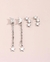 2 Pares de Brincos Estrela e Lua - comprar online