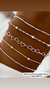conjunto de Pulseiras Prata 5 Peças - comprar online