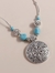 Colar Charme Azul e Prata - loja online