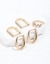 Conjunto de Brinco e Pirncing dourado com strass - JUBIJUEACESSORIOSOFICIAL