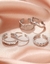 Conjunto de Anéis Prata - comprar online