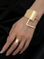 Conjunto de Pulseira e Anel Modern Dourado - comprar online