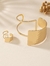 Conjunto de Pulseira e Anel Modern Dourado - JUBIJUEACESSORIOSOFICIAL