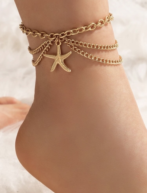 Tornozeleira Estrela Dourada