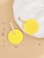 Brinco Amarelo Redondo - comprar online