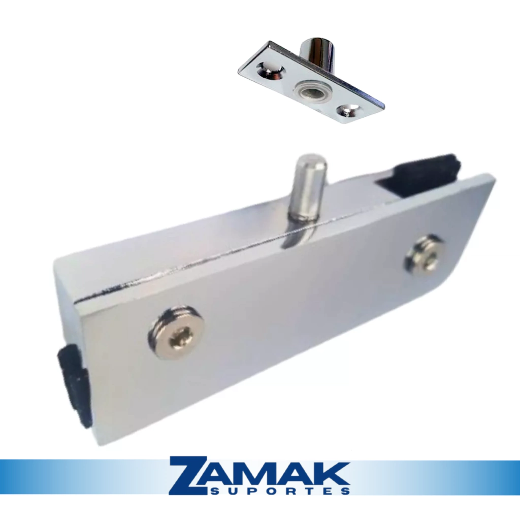 Dobradiça Superior com Pino 1101 + Bucha 1201 Para Porta De Vidro