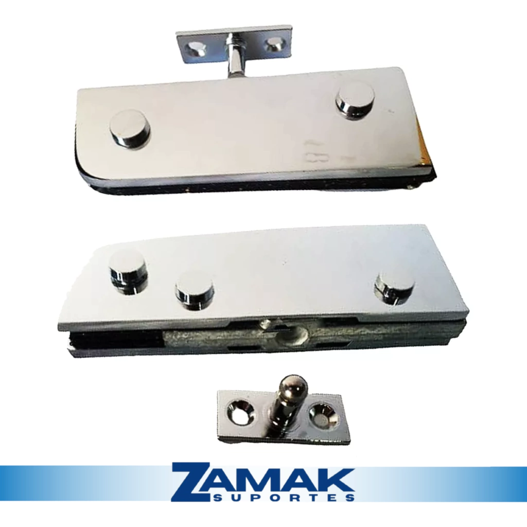 Conjunto Dobradiça Superior 1101S + Dobradiça Inferior 1103S + Pivôs