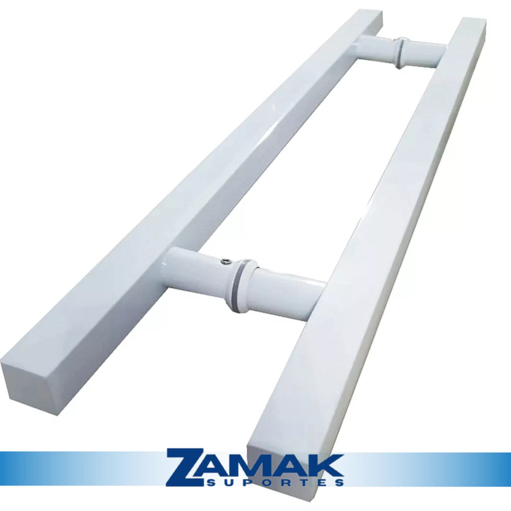 Puxador Branco 60cm Aço Inox 304 Portas de Madeira