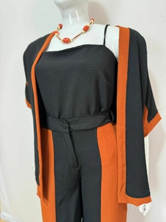 Conjunto kimono e pantalona plus size - TAM G2 - Tendência Store
