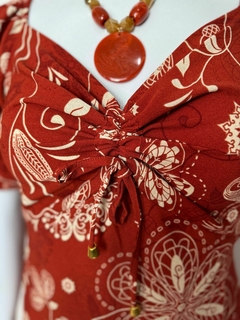Vestido midi plus size - TAM GG - loja online