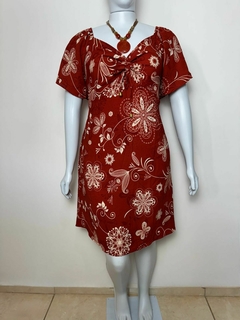 Vestido midi plus size - TAM GG - comprar online