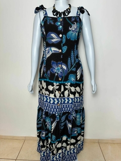 Vestido longo alça plus size - TAM G2 - comprar online
