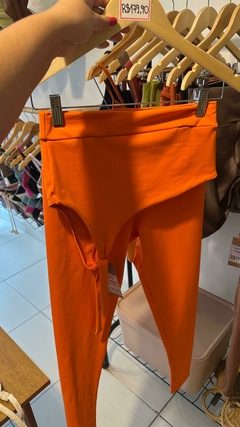 Conjunto Calça Laranja Ombro Só - comprar online