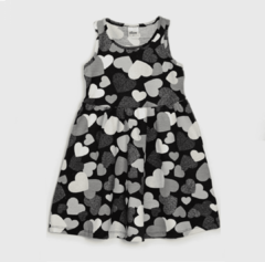 Vestido Elian Infantil Coraçao/off-white