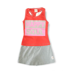 Conjunto Com Blusa Regata E Shorts Saia Cacau Kids