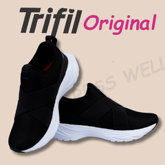Tênis Feminino Trifil Esportivo Caminhada Corrida Leve Confortável Academia Casual Sola TPU/EVA - J.A DRESS WELL - Moda Masculina e Feminina Confortável