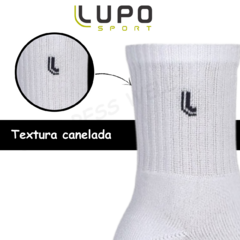 Kit 3 Pares Meias Cano Médio Lupo Esportivas Academia - J.A DRESS WELL - Moda Masculina e Feminina Confortável