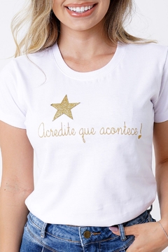 Camiseta T Shirt Blusa Feminina Natal Ano Novo 22 - comprar online