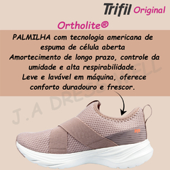 Tênis Feminino Trifil Esportivo Caminhada Corrida Leve Confortável Academia Casual Sola TPU/EVA na internet